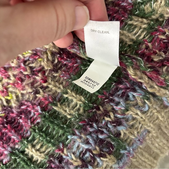 J Jill Southwestern Aztec Boho Wool Sweater Cardigan Hooded Women's Petite XS - Picture 8 of 8